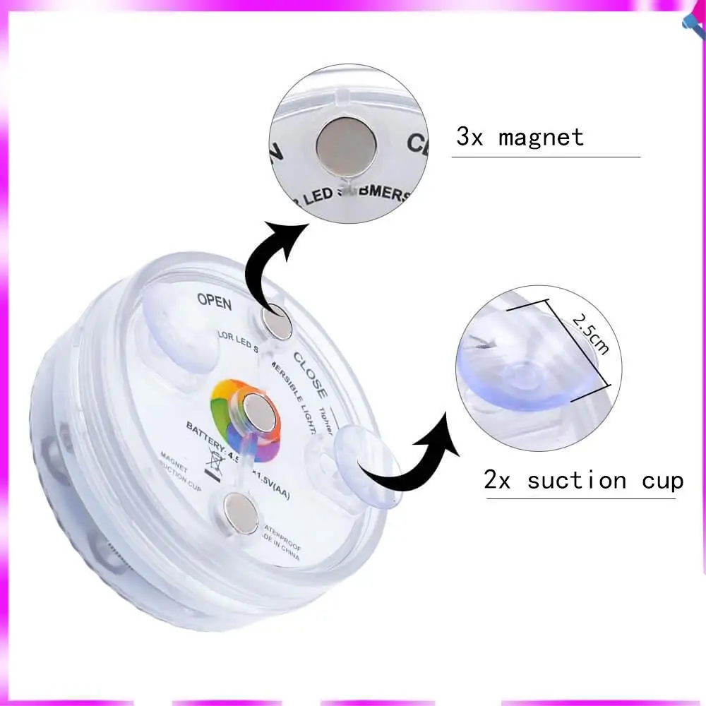 N96R 13 LED RGB Submersible Light With Magnet And Suction Cup Swimming Pool Light Underwater Led Light Night For Pond
N96R 13 LED RGB Submersible Light With Magnet And Suction Cup Swimming Pool Light Underwater Led Light Night For Pond