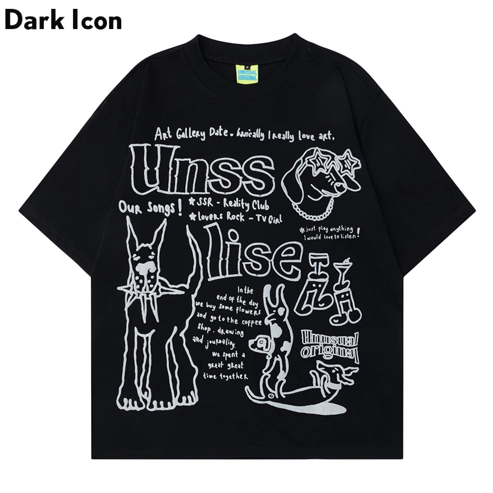 Dark Icon Cartoon Printing Hip Hop T-shirt Men Women Summer Loose Shirts for Men Unisex Clothing
Dark Icon Cartoon Printing Hip Hop T-shirt Men Women Summer Loose Shirts for Men Unisex Clothing