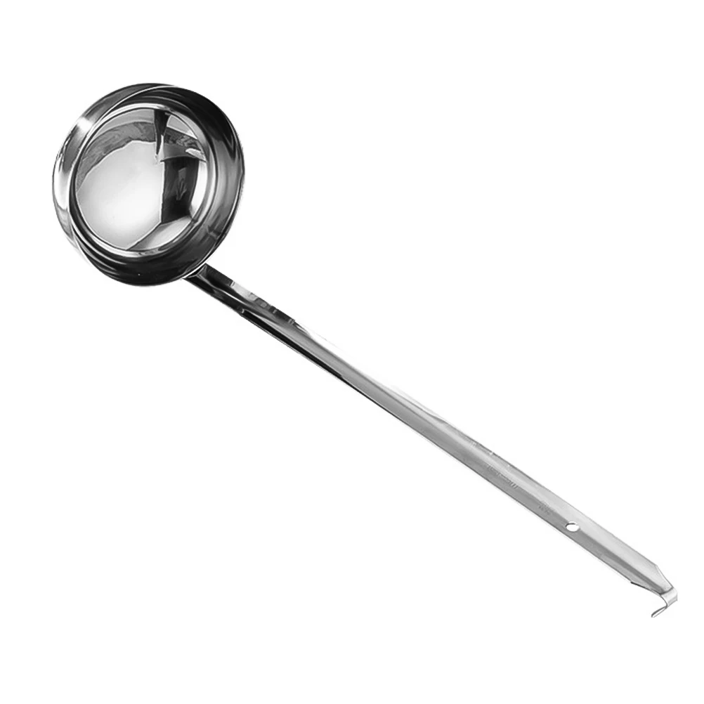 Long Handle Ounce Spoon Stainless Steel Kitchen Tool Pouring Hook Measuring Sauce Soup Gravy Stew Dining Practical
Long Handle Ounce Spoon Stainless Steel Kitchen Tool Pouring Hook Measuring Sauce Soup Gravy Stew Dining Practical