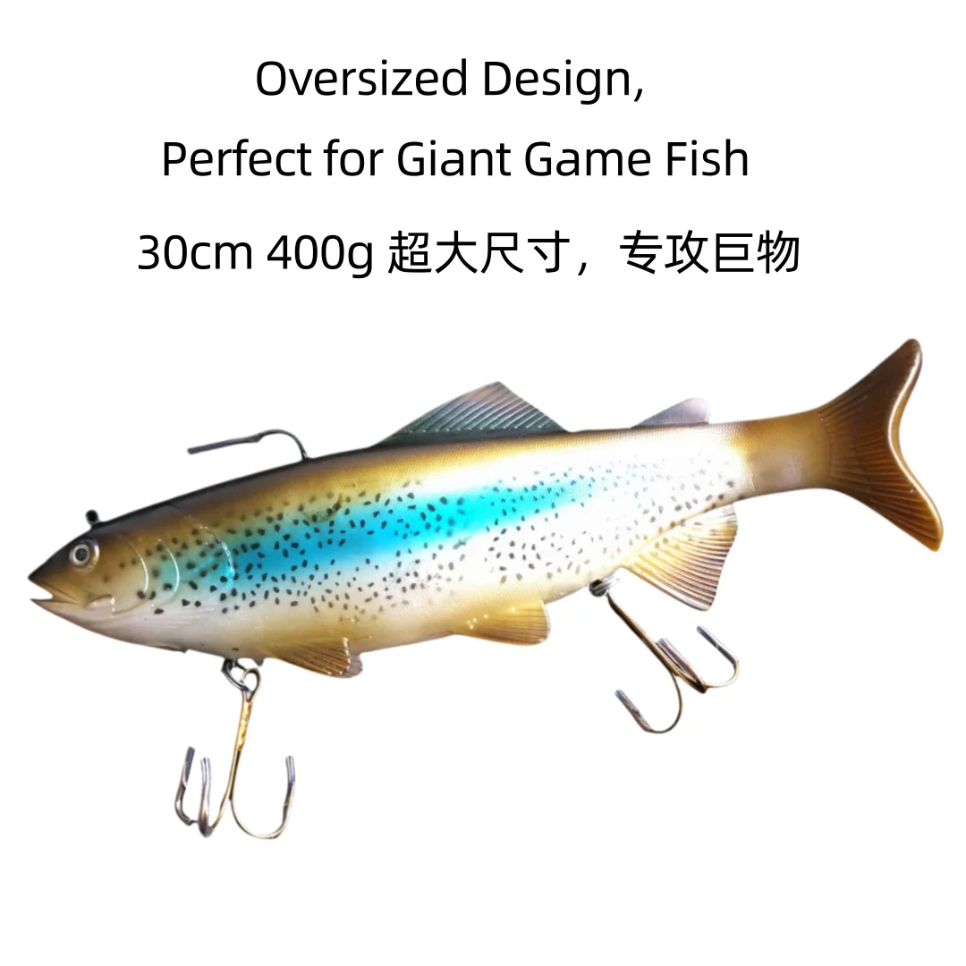 Swolfy 30cm 400g Pre‑Hooked Soft Fishing Lure Heavy Weight Bionic Bait For Deep Sea Boat Fishing Big Predatory Fish
Swolfy 30cm 400g Pre‑Hooked Soft Fishing Lure Heavy Weight Bionic Bait For Deep Sea Boat Fishing Big Predatory Fish
