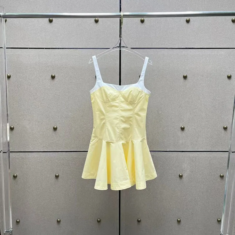 Women's Colorblock Dress, Sleeveless Slip Neck Slip Mini Skirt, High Quality Commuter Cotton Dress, 2026, New, y2k, Short Skirt
Women's Colorblock Dress, Sleeveless Slip Neck Slip Mini Skirt, High Quality Commuter Cotton Dress, 2026, New, y2k, Short Skirt