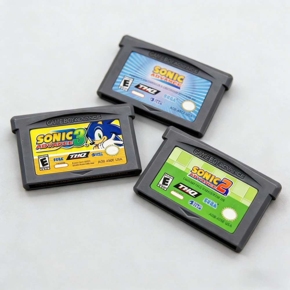 GBA Game Cartridge 32 Bit Video Game Console Card Sonic Series Sonic Advance 1-3 Hedgehog Genesis Of USA EUR Version
GBA Game Cartridge 32 Bit Video Game Console Card Sonic Series Sonic Advance 1-3 Hedgehog Genesis Of USA EUR Version
