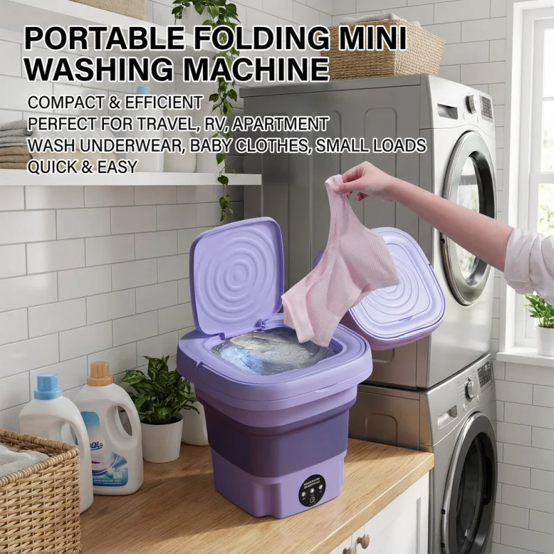 Складное ведро для стиральной машины для одежды, носков, стиральная машина для чистки нижнего белья, портативное маленькое дорожное ведро для стирки, стиральная машина
Складное ведро для стиральной машины для одежды, носков, стиральная машина для чистки нижнего белья, портативное маленькое дорожное ведро для стирки, стиральная машина