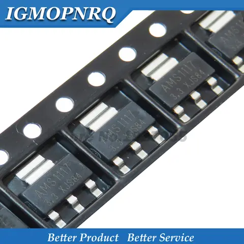 50 Uds AMS1117 serie AMS1117-1.2 AMS1117-1.5 AMS1117-1.8 AMS1117-2.5 AMS1117-3.3 AMS1117-5.0 SOT223 nuevo