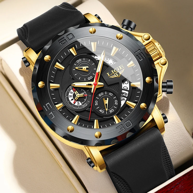 2026 New Men Watch LIGE Fashion Silicone Big Dial Watch Men Casual Sports Waterproof Quartz Chronograph Wrist Watches For Men
2026 New Men Watch LIGE Fashion Silicone Big Dial Watch Men Casual Sports Waterproof Quartz Chronograph Wrist Watches For Men