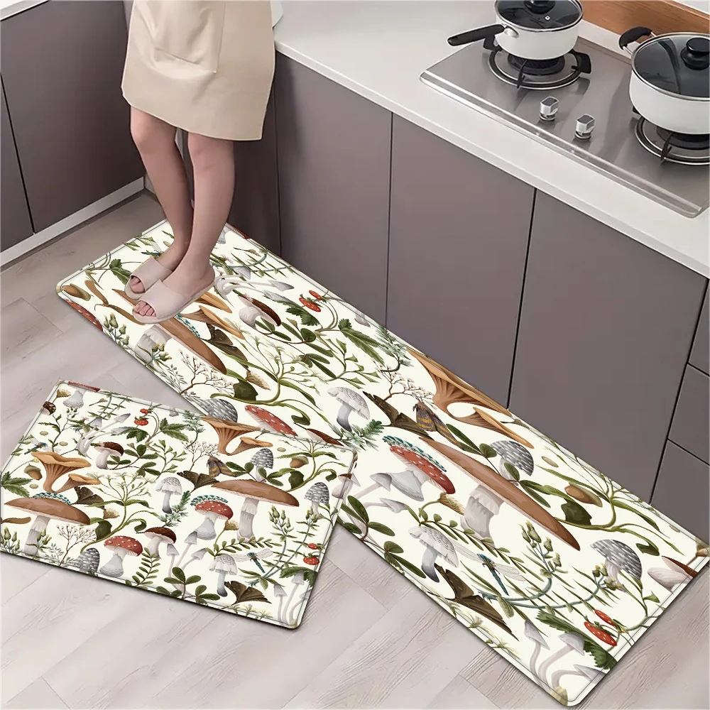 Кухонный коврик в форме гриба, 2 шт., противоскользящий и впитывающий ковер, домашний ковер, украшение для помещения
Кухонный коврик в форме гриба, 2 шт., противоскользящий и впитывающий ковер, домашний ковер, украшение для помещения