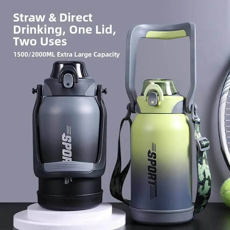Large Capacity Stainless Steel 316 Sports Water Bottle 2000ml Men's And Women's Styles Insulated Mug Durable Travel Flask
Large Capacity Stainless Steel 316 Sports Water Bottle 2000ml Men's And Women's Styles Insulated Mug Durable Travel Flask