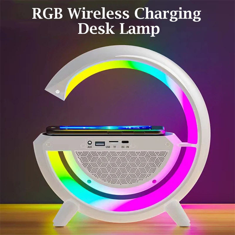 Беспроводное зарядное устройство многофункциональная RGB Ночная подсветка Bluetooth динамик управление через приложение станция для быстрой зарядки для Iphone 12 13 14 Samsung
Беспроводное зарядное устройство многофункциональная RGB Ночная подсветка Bluetooth динамик управление через приложение станция для быстрой зарядки для Iphone 12 13 14 Samsung