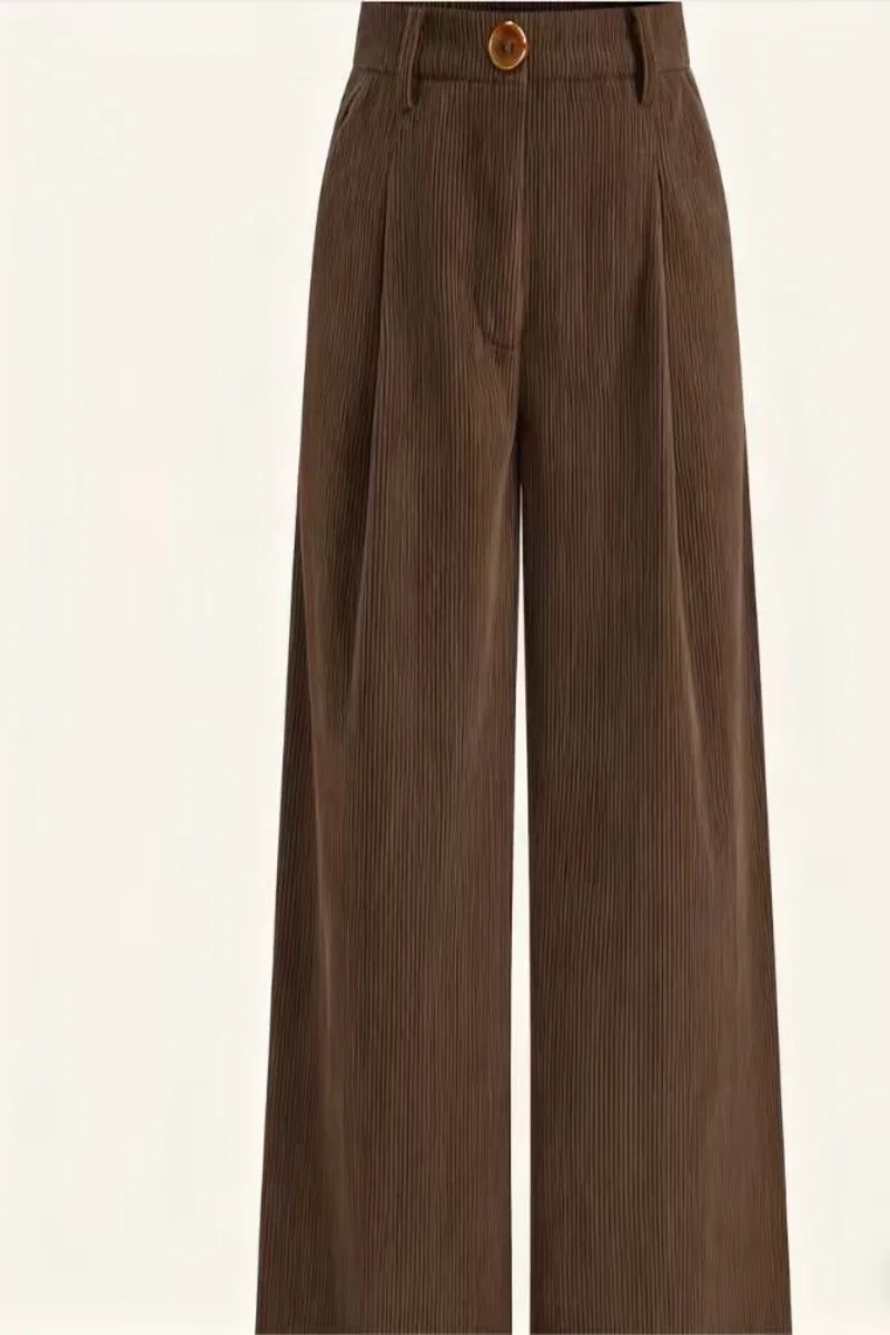 Осенние и зимние вельветовые брюки в стиле ретро, повседневные и универсальные для поездок на работу, брюки с эластичным поясом и высокой талией
Осенние и зимние вельветовые брюки в стиле ретро, повседневные и универсальные для поездок на работу, брюки с эластичным поясом и высокой талией