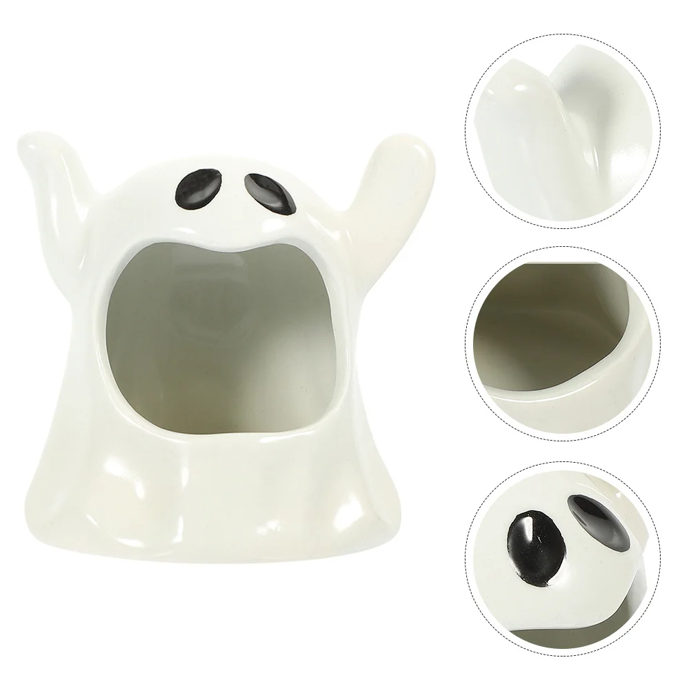 Halloween Ceramic Ghost Holder Stable Tealight Holder Tabletop Candlestick Festival Decor Candlestick Decor 
Halloween Ceramic Ghost Holder Stable Tealight Holder Tabletop Candlestick Festival Decor Candlestick Decor