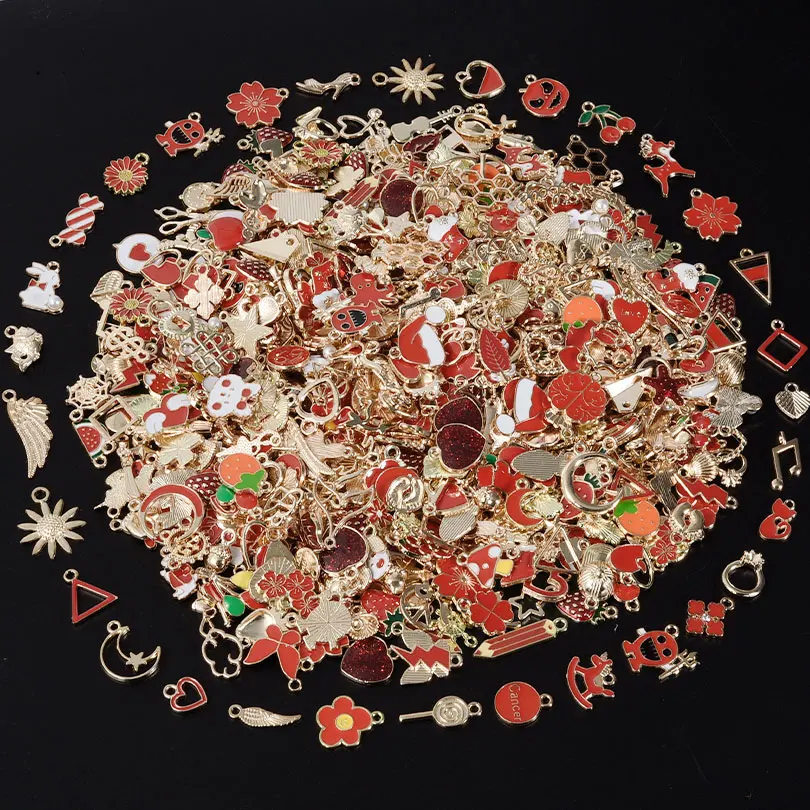 10/30/60/100pcs Light Gold Color Mix Red Enamel/Oil Drop Charm Metal Flower Sun Tree Diy Pendant Charms For Jewelry Making Bulk
10/30/60/100pcs Light Gold Color Mix Red Enamel/Oil Drop Charm Metal Flower Sun Tree Diy Pendant Charms For Jewelry Making Bulk