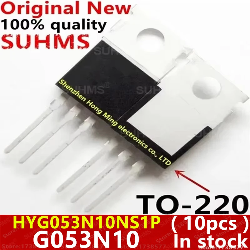 (10piece)100% New HYG053N10NS1P HYG053N10 G053N10 TO-220 Chipset
(10piece)100% New HYG053N10NS1P HYG053N10 G053N10 TO-220 Chipset
