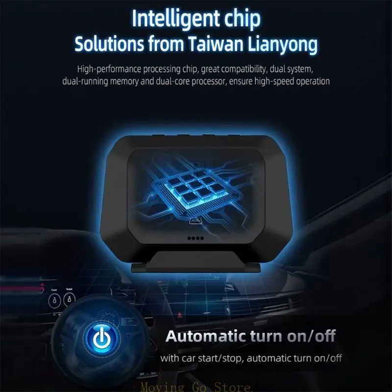B5XD Car HUD Headup-Display GPS Speed Clock Gauge Windshield Projector Overspeed Alarm Fatigue Driving Reminder Inclinometer
B5XD Car HUD Headup-Display GPS Speed Clock Gauge Windshield Projector Overspeed Alarm Fatigue Driving Reminder Inclinometer