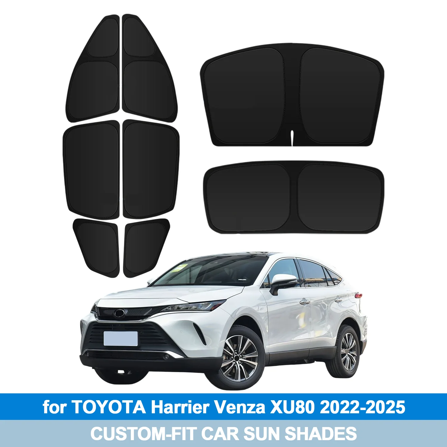 For TOYOTA Harrier Venza XU80 2022-2025 Windshield Sun Shade Side Window Shades Cover Sun Visor Shield Privacy Protection
For TOYOTA Harrier Venza XU80 2022-2025 Windshield Sun Shade Side Window Shades Cover Sun Visor Shield Privacy Protection