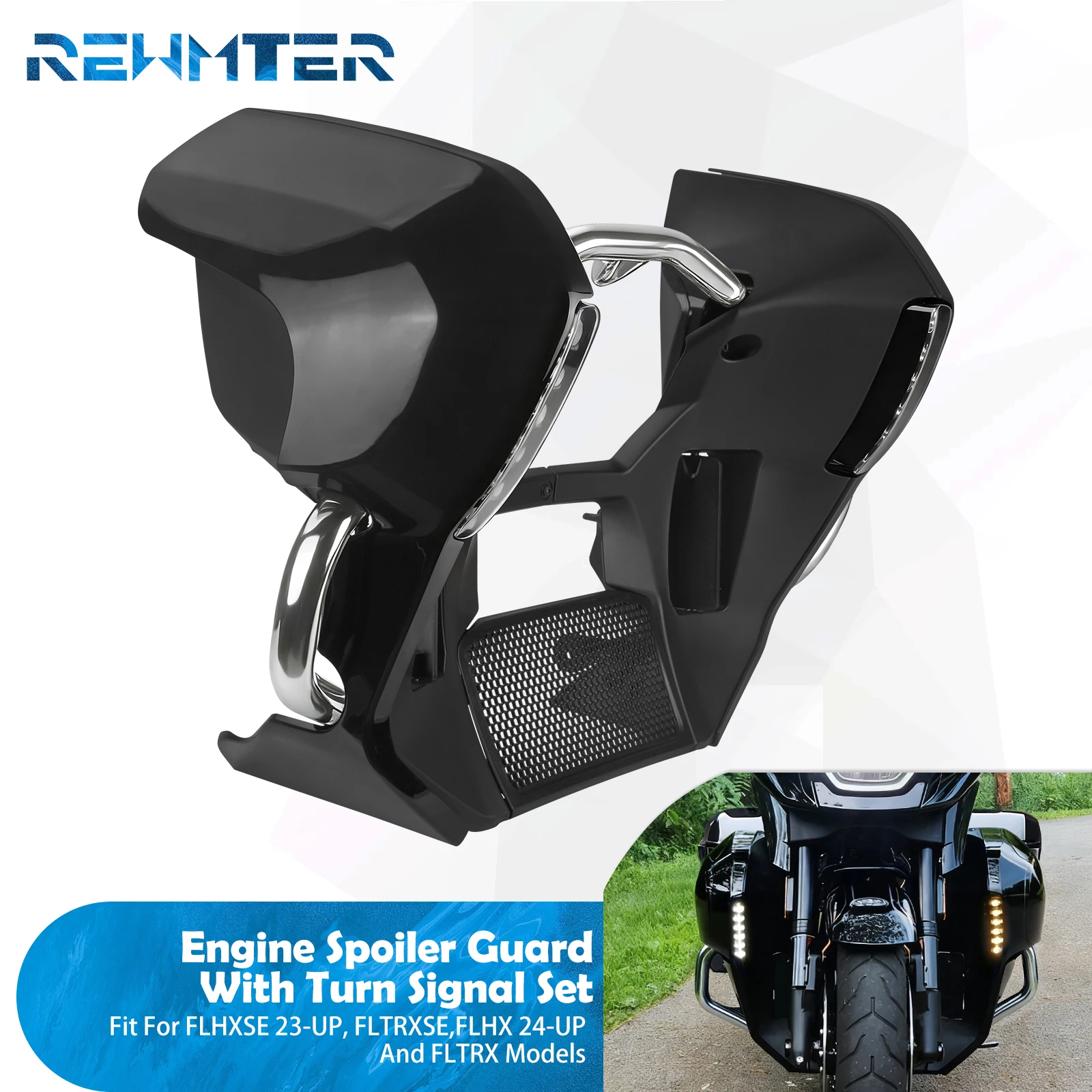 Motorcycle Fairing Lowers Cover Engine Guard Frame W/ Bracke Kit For Harley Touring 2023-Up Road Street Glide FLHX FLTRX FLTRXSE
Motorcycle Fairing Lowers Cover Engine Guard Frame W/ Bracke Kit For Harley Touring 2023-Up Road Street Glide FLHX FLTRX FLTRXSE