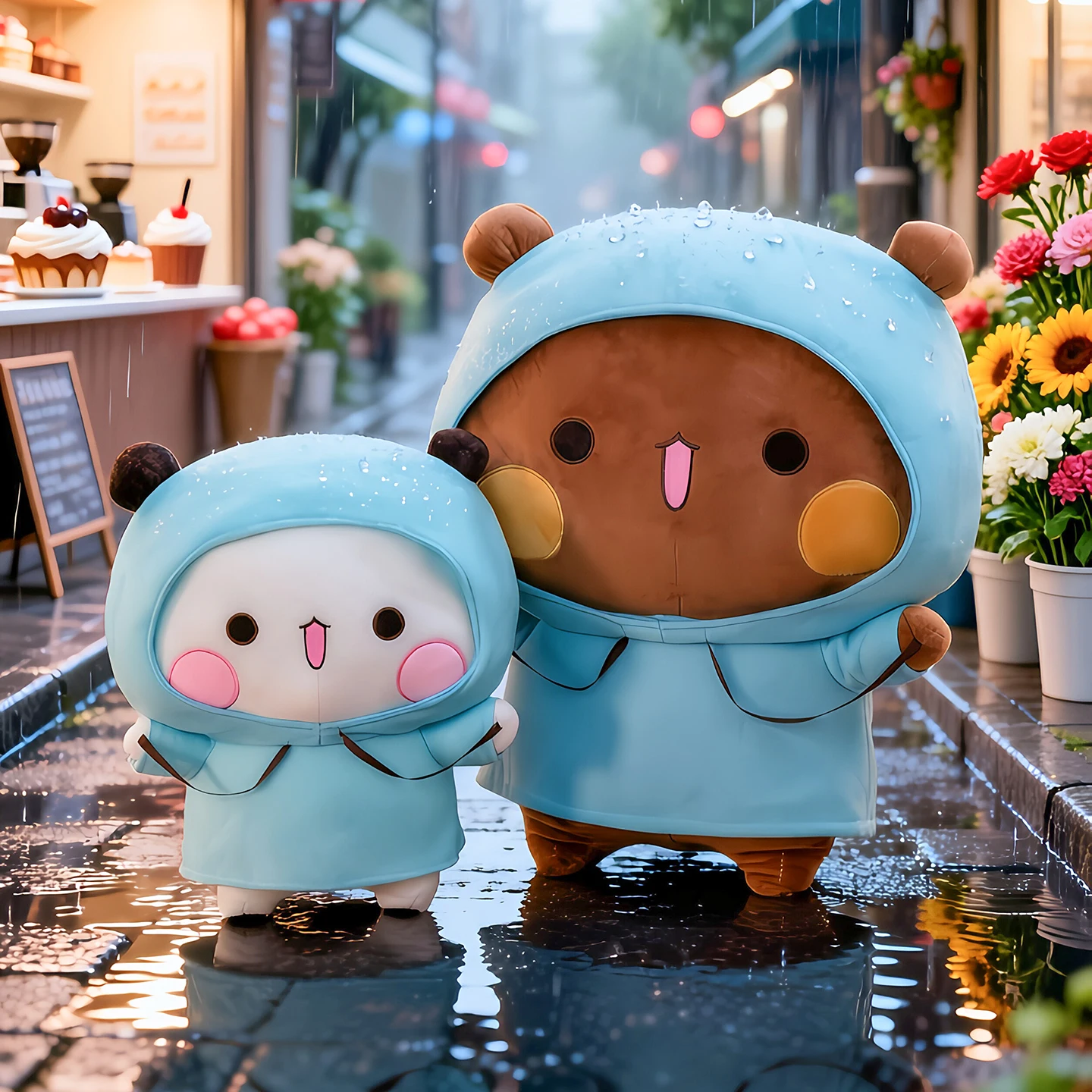 Large Size Cartoon Bear Wearing Blue Raincoat Stuffed Plush Toy Soft Couple Doll Kawaii Animal Pillow for Children Bedroom Decor
Large Size Cartoon Bear Wearing Blue Raincoat Stuffed Plush Toy Soft Couple Doll Kawaii Animal Pillow for Children Bedroom Decor