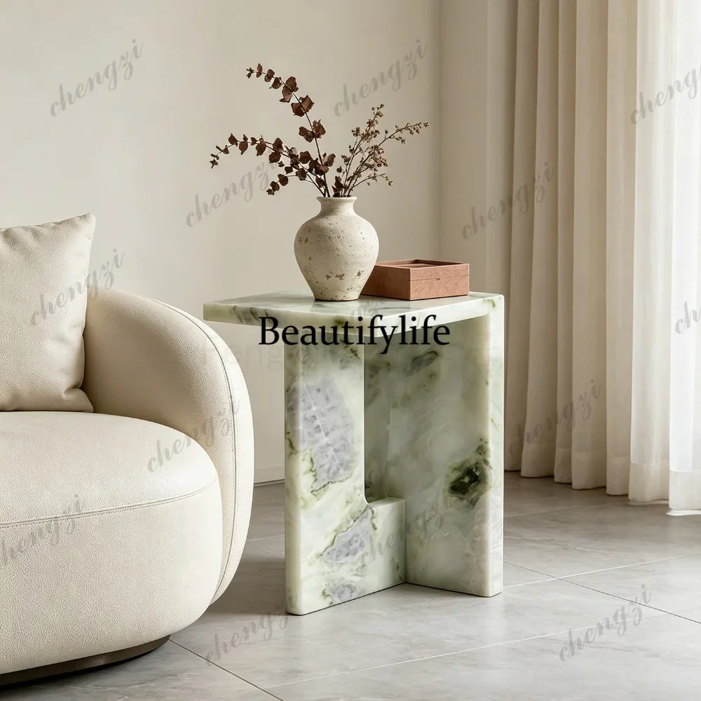 Italian light luxury natural marble edge few designer creative side table small coffee table
Italian light luxury natural marble edge few designer creative side table small coffee table