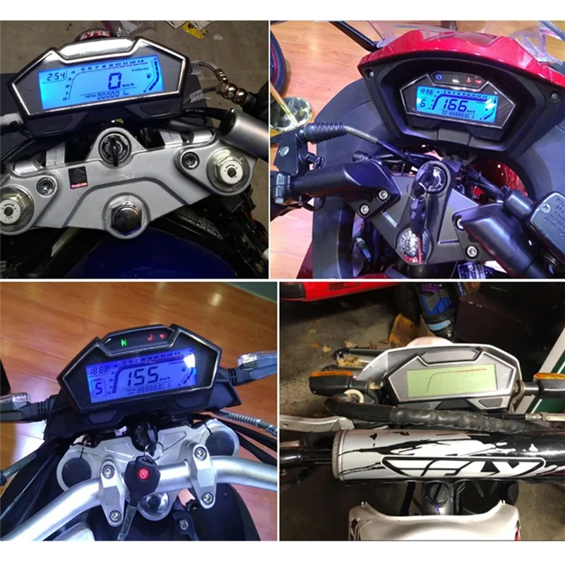 Universal Motorcycle Speedometer Odometer Tachometer RPM Speedometer LCD Digital Gauge Parts
Universal Motorcycle Speedometer Odometer Tachometer RPM Speedometer LCD Digital Gauge Parts