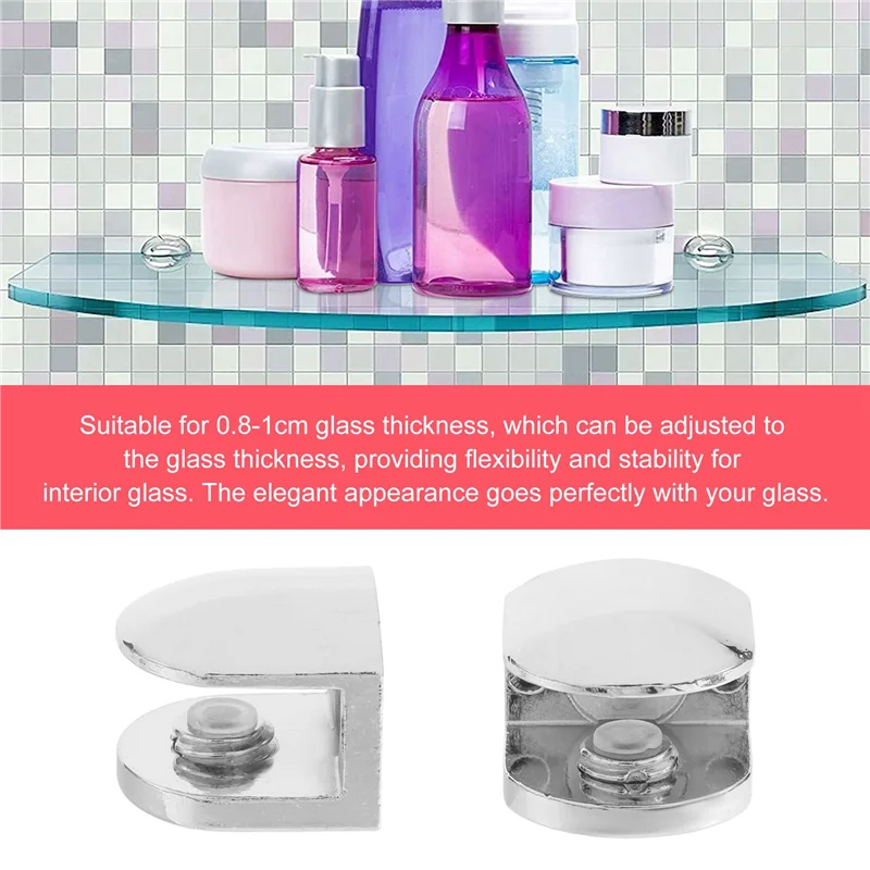 F-T 6 PCS Adjustable Glass Clamps 6 Mm Glass Bracket Zinc Alloy Glass Shelves Holder Glass Clip For Bathroom Kitchen
F-T 6 PCS Adjustable Glass Clamps 6 Mm Glass Bracket Zinc Alloy Glass Shelves Holder Glass Clip For Bathroom Kitchen