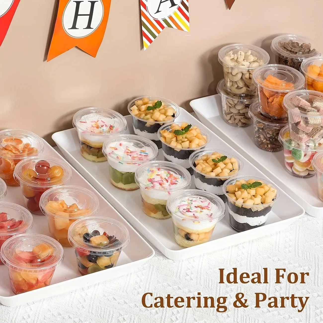 100Set 9 Oz Clear Plastic Cups With Flats Lids - Perfect For Parties, Picnics, Barbecues And Events, Easy To Clean
100Set 9 Oz Clear Plastic Cups With Flats Lids - Perfect For Parties, Picnics, Barbecues And Events, Easy To Clean