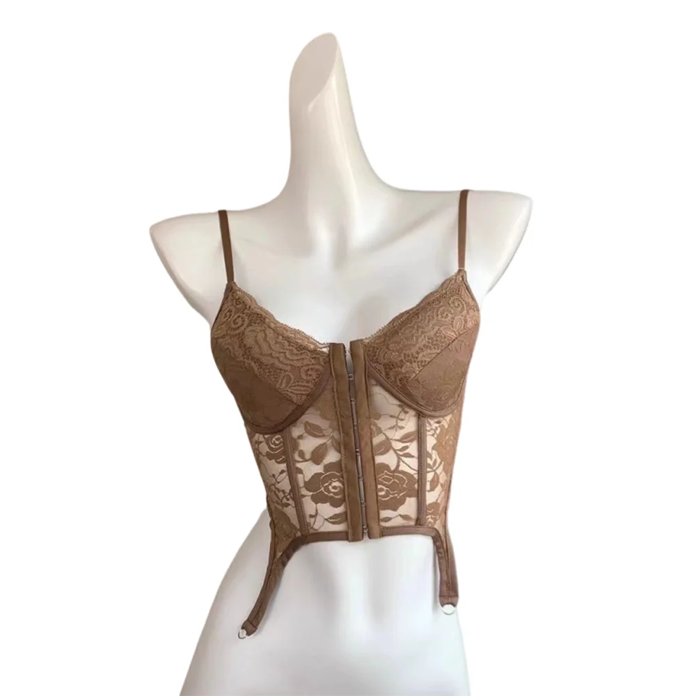 Fashion V-Neck Sexy Lace Corset Top Push Up Slim Fit Hollow Suspender Vest INS Adjustable Straps Tank Vest Top Party
Fashion V-Neck Sexy Lace Corset Top Push Up Slim Fit Hollow Suspender Vest INS Adjustable Straps Tank Vest Top Party