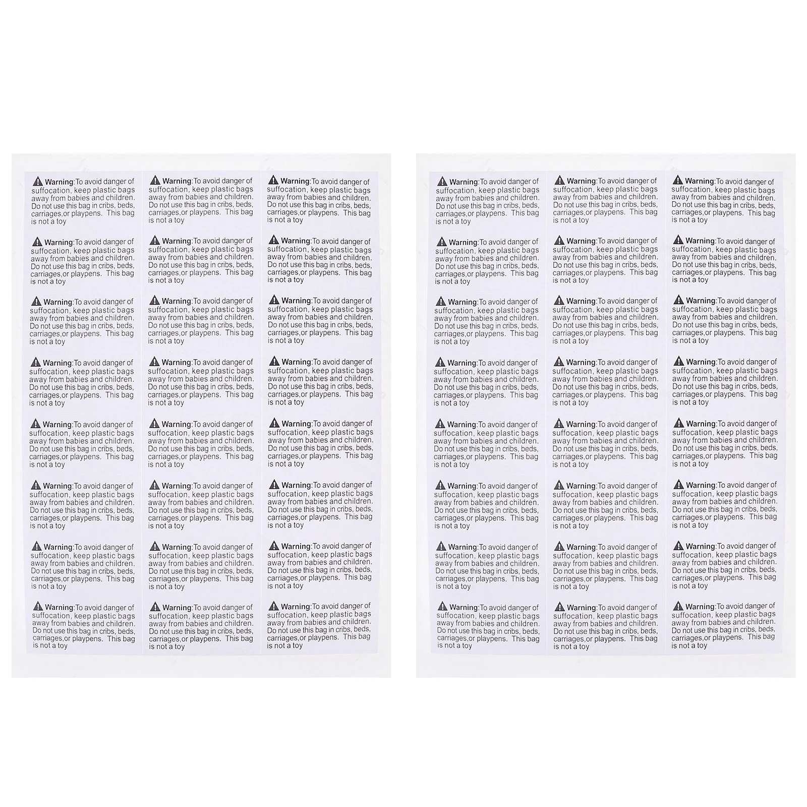 1000 Pcs Anti-Suffocation Label Wipe Baby Sleep Sack Caution Carrier Spray Stickers for Children
1000 Pcs Anti-Suffocation Label Wipe Baby Sleep Sack Caution Carrier Spray Stickers for Children