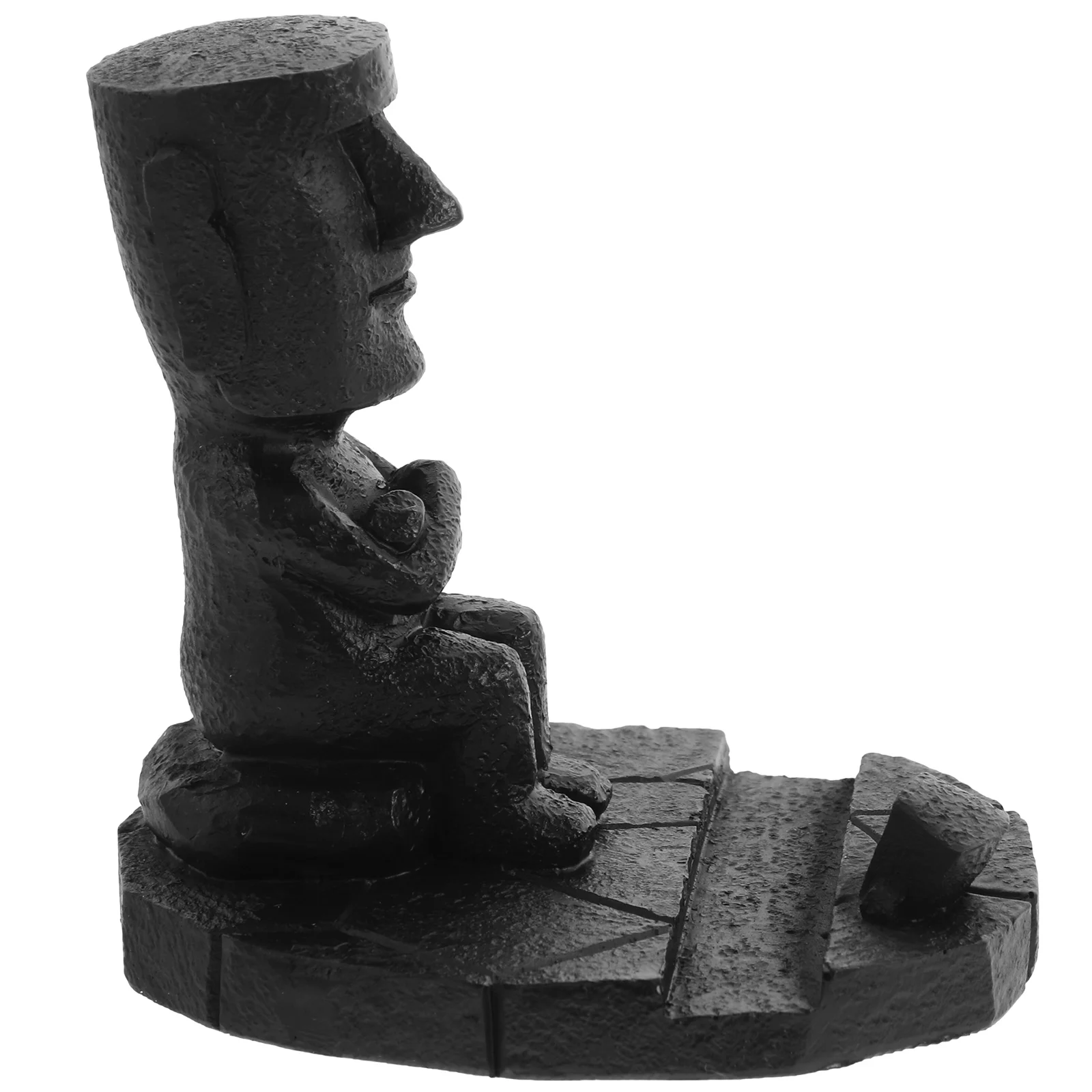 Creative Moai Home Pen Holder For Desk Cute Decor Phone Pen Holder Resin Craft Black Color DY2075 Modern Sculpture Piece
Creative Moai Home Pen Holder For Desk Cute Decor Phone Pen Holder Resin Craft Black Color DY2075 Modern Sculpture Piece