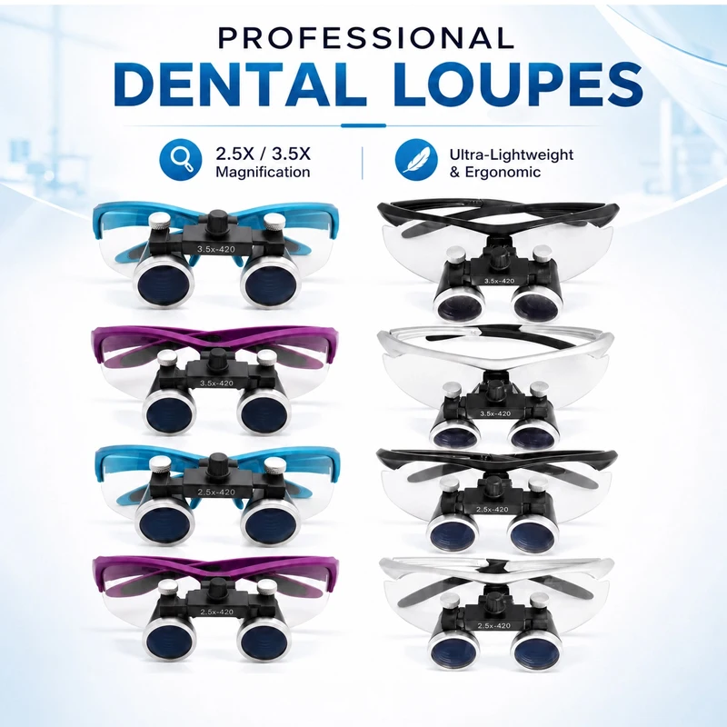2.5/3.5x Dental Loupes Magnifier Binocular for Lab Medical Use 420mm Working Distance Magnification Tool
2.5/3.5x Dental Loupes Magnifier Binocular for Lab Medical Use 420mm Working Distance Magnification Tool