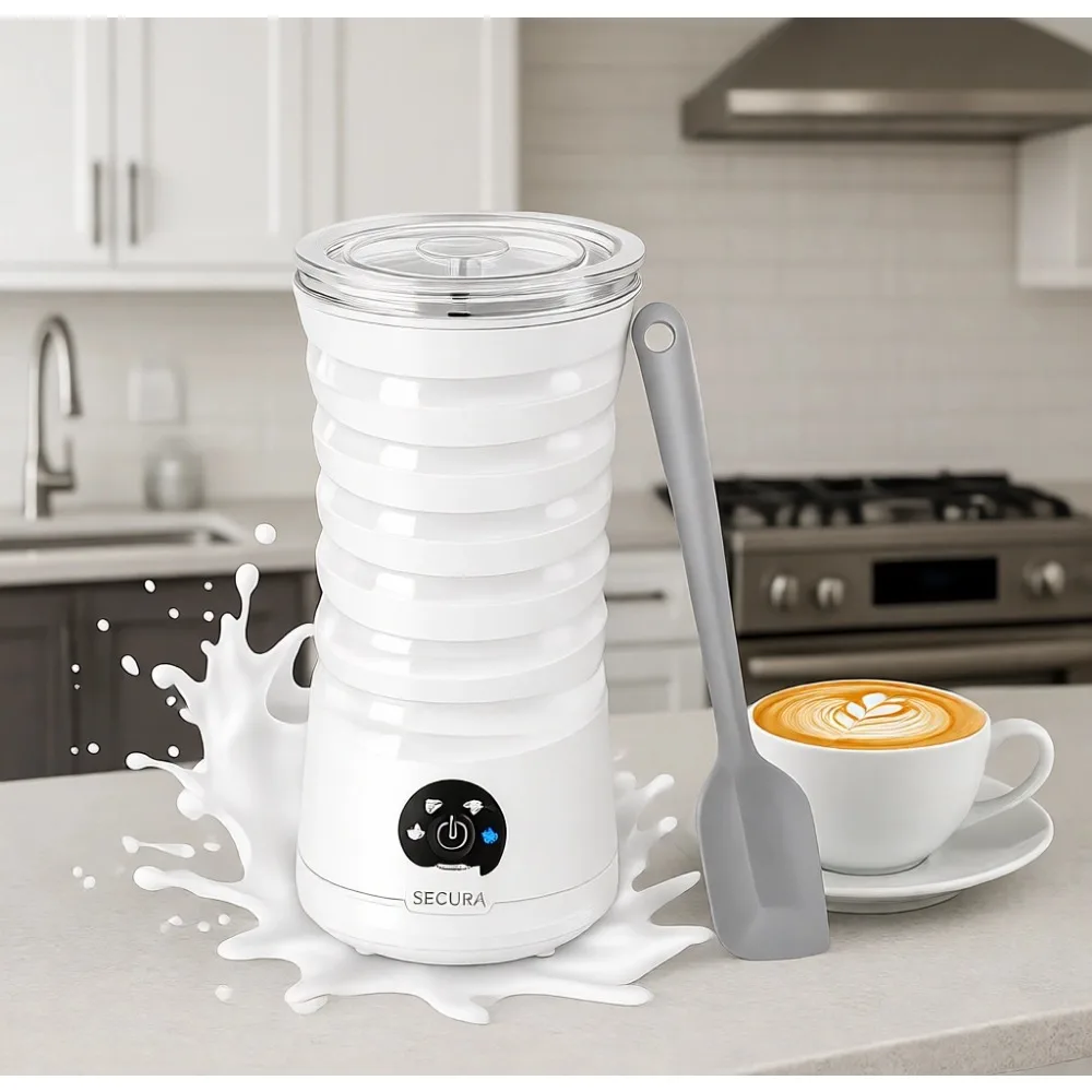 Electric Milk Frother Steamer 4 in 1 Hot Cold Foam Maker 240ml Warmer for Latte Cappuccino Macchiato Auto Shut Off
Electric Milk Frother Steamer 4 in 1 Hot Cold Foam Maker 240ml Warmer for Latte Cappuccino Macchiato Auto Shut Off