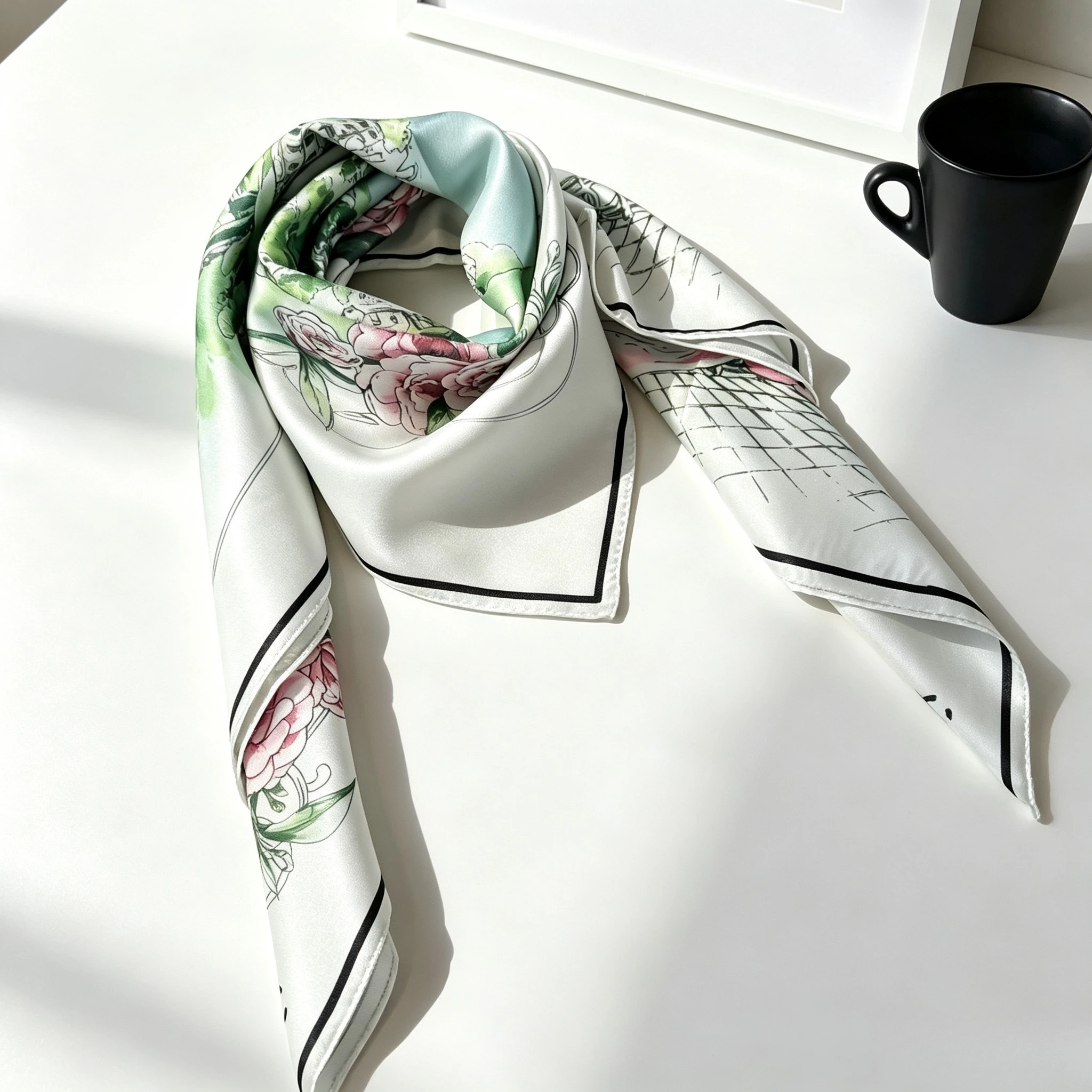 Brand Discount Women's Silk Scarves Designer Scarves Garden Print Shawls Square Scarves Perfect for Travel and Shopping Gifts
Brand Discount Women's Silk Scarves Designer Scarves Garden Print Shawls Square Scarves Perfect for Travel and Shopping Gifts