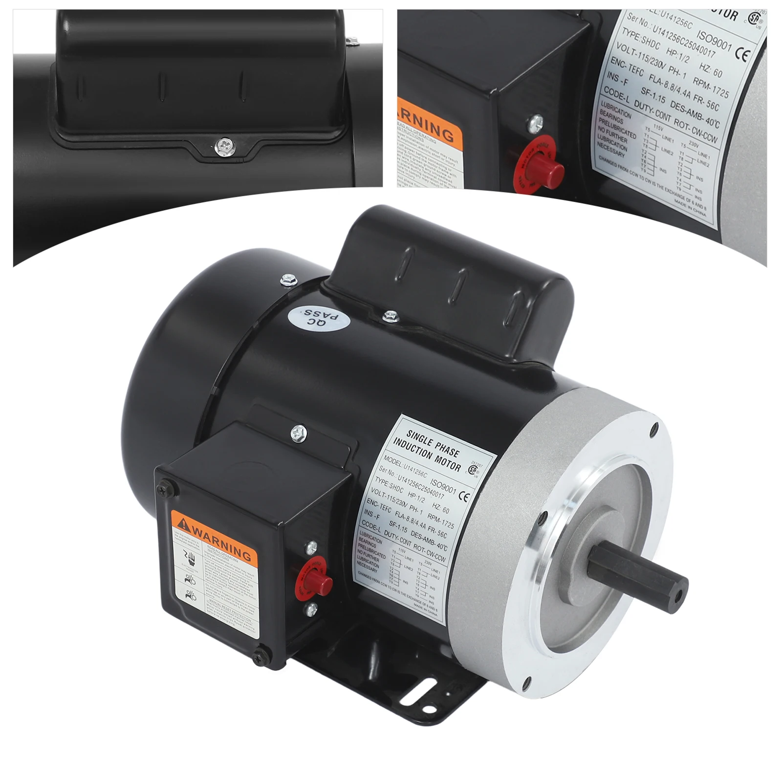 1/2HP Electric Motor Electric Motor Single Phase Motor Air Compressor Motor 1725RPM
1/2HP Electric Motor Electric Motor Single Phase Motor Air Compressor Motor 1725RPM