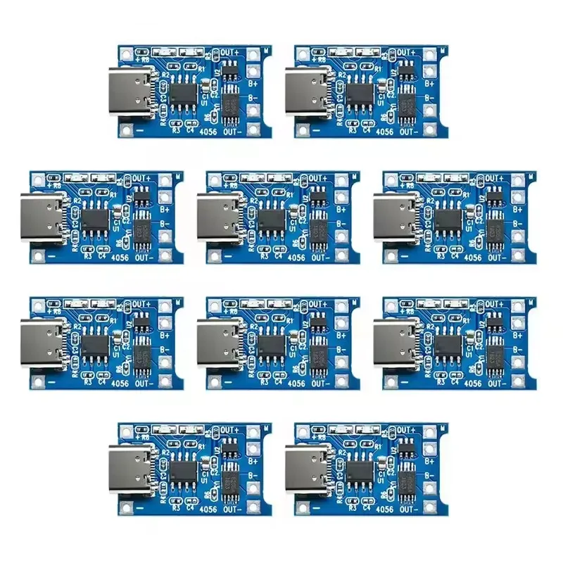 Модуль зарядки литиевых аккумуляторов 18650 TP4056 Type-C/Micro USB 5В 1А с защитой, двойная функция, 2/5 шт.
Модуль зарядки литиевых аккумуляторов 18650 TP4056 Type-C/Micro USB 5В 1А с защитой, двойная функция, 2/5 шт.