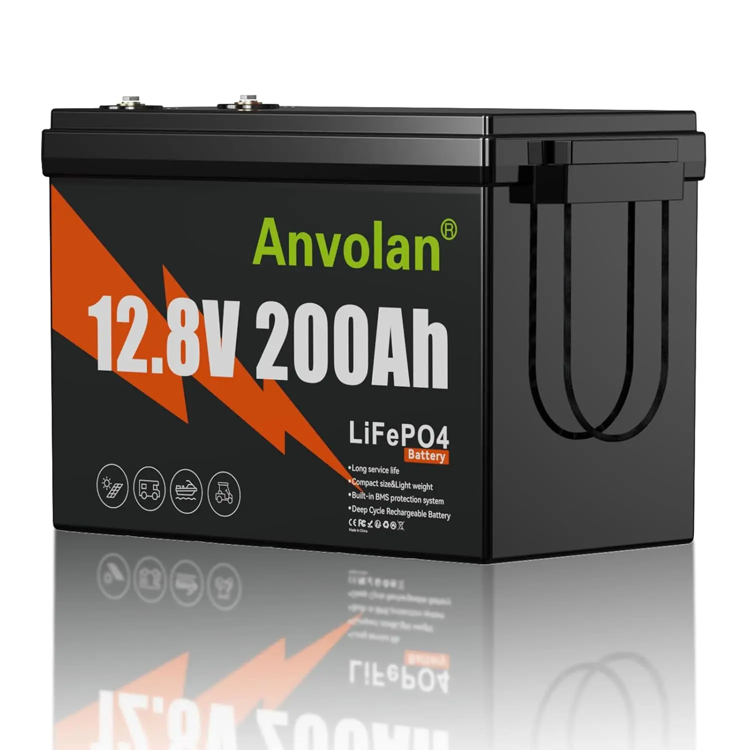 Литий-железо-фосфатный аккумулятор LiFePO4 12В 200Ач, 2560Втч, со встроенной защитой BMS 200А, для низких температур, на заказ
Литий-железо-фосфатный аккумулятор LiFePO4 12В 200Ач, 2560Втч, со встроенной защитой BMS 200А, для низких температур, на заказ