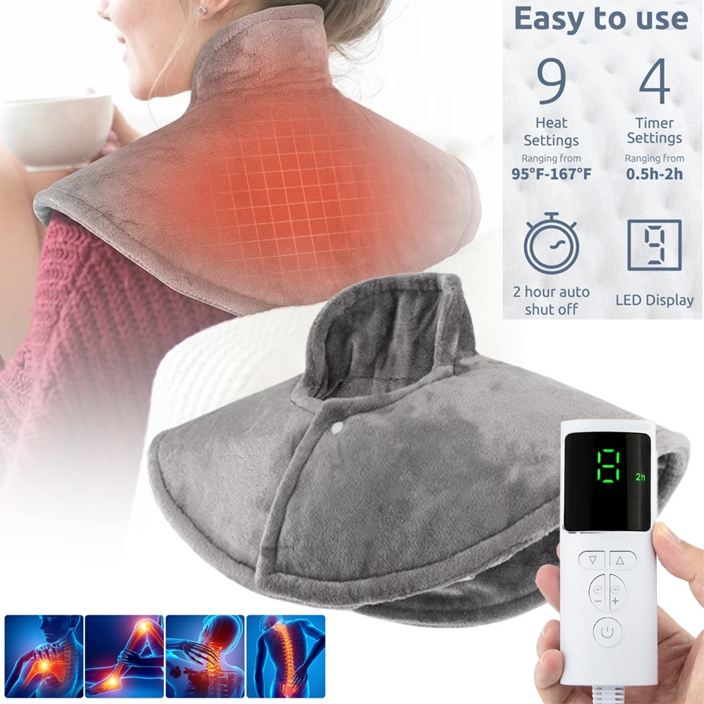 Electric Heating Shoulder Neck Pad Necks Shoulders Heated Shawl Warmer Adjustable 9 Gear Temperature Controller Back Relax Brace
Electric Heating Shoulder Neck Pad Necks Shoulders Heated Shawl Warmer Adjustable 9 Gear Temperature Controller Back Relax Brace