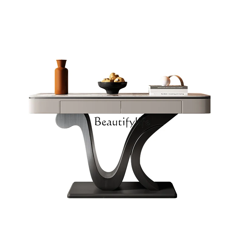 Light luxury rock slab entrance table Modern simple living room entrance main entrance end wall
Light luxury rock slab entrance table Modern simple living room entrance main entrance end wall