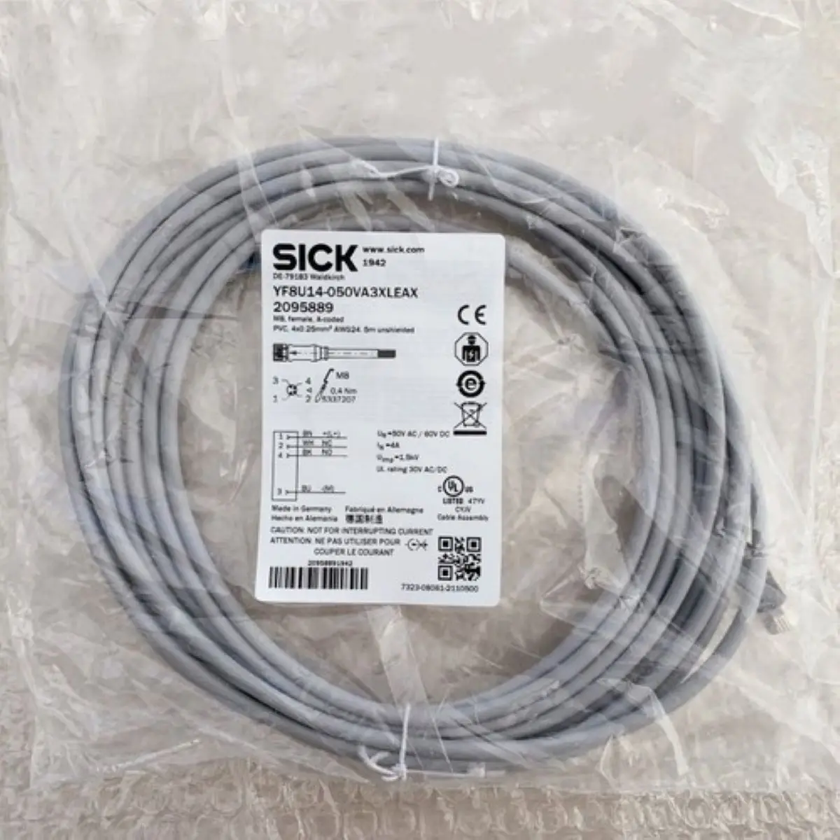 YF8U14-050VA3XLEAX 2095889 Accessories Plug connectors and cables
YF8U14-050VA3XLEAX 2095889 Accessories Plug connectors and cables