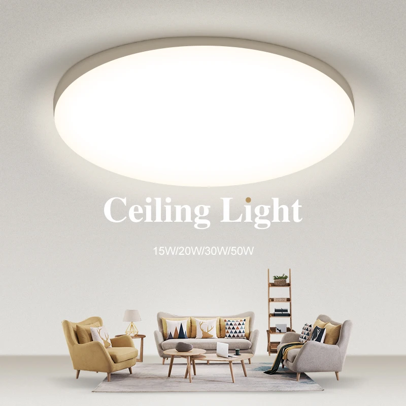 LED Ceiling Light Indoor Lighting 15W 20W 30W 50W Modern Ceiling Lamps Fixture for Bedroom Kitchen Bathroom Living Room Lustre
LED Ceiling Light Indoor Lighting 15W 20W 30W 50W Modern Ceiling Lamps Fixture for Bedroom Kitchen Bathroom Living Room Lustre