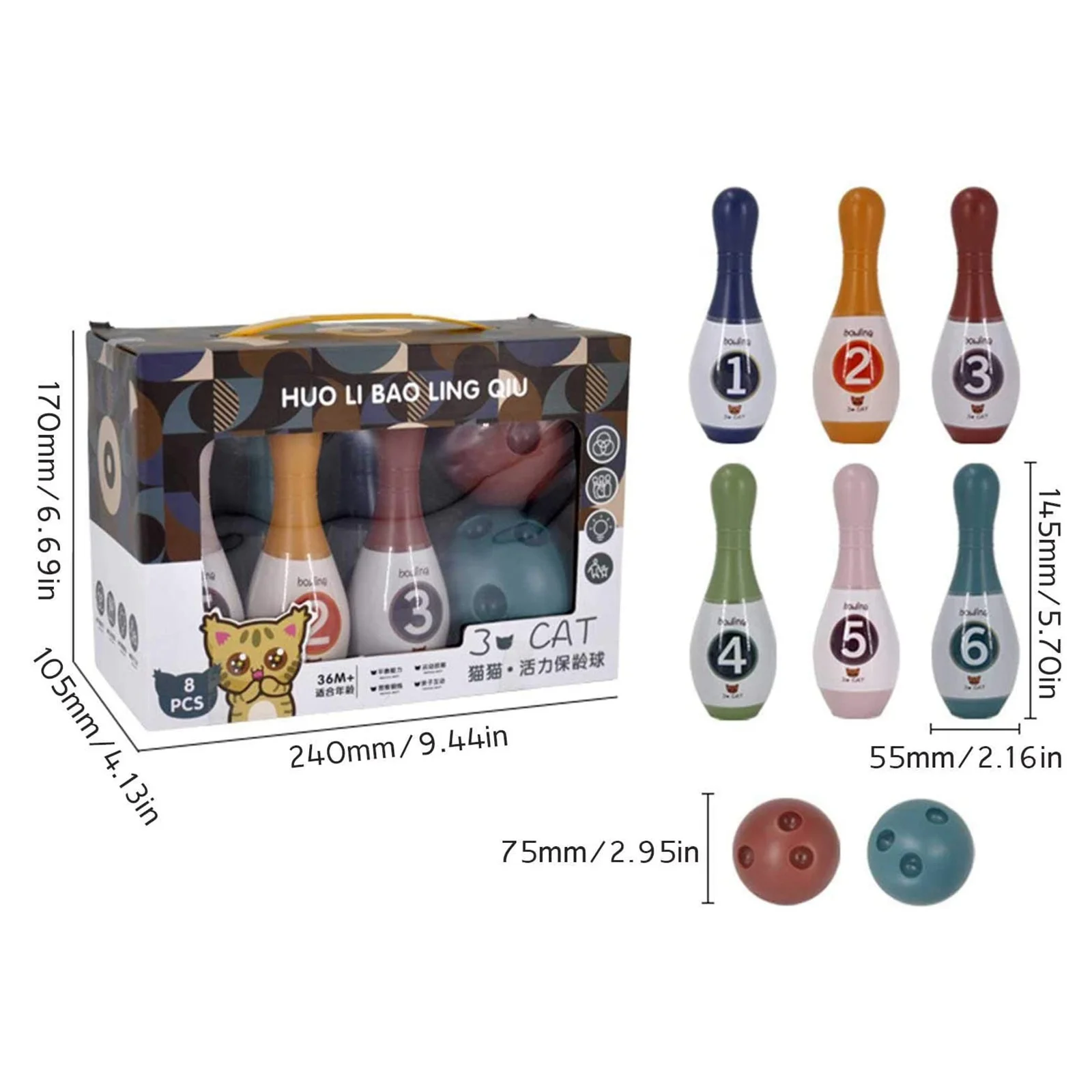 AS96-Набор для игры в боулинг для детей, развивающий игровой набор для малышей и детей от 2 до 6 лет
AS96-Набор для игры в боулинг для детей, развивающий игровой набор для малышей и детей от 2 до 6 лет