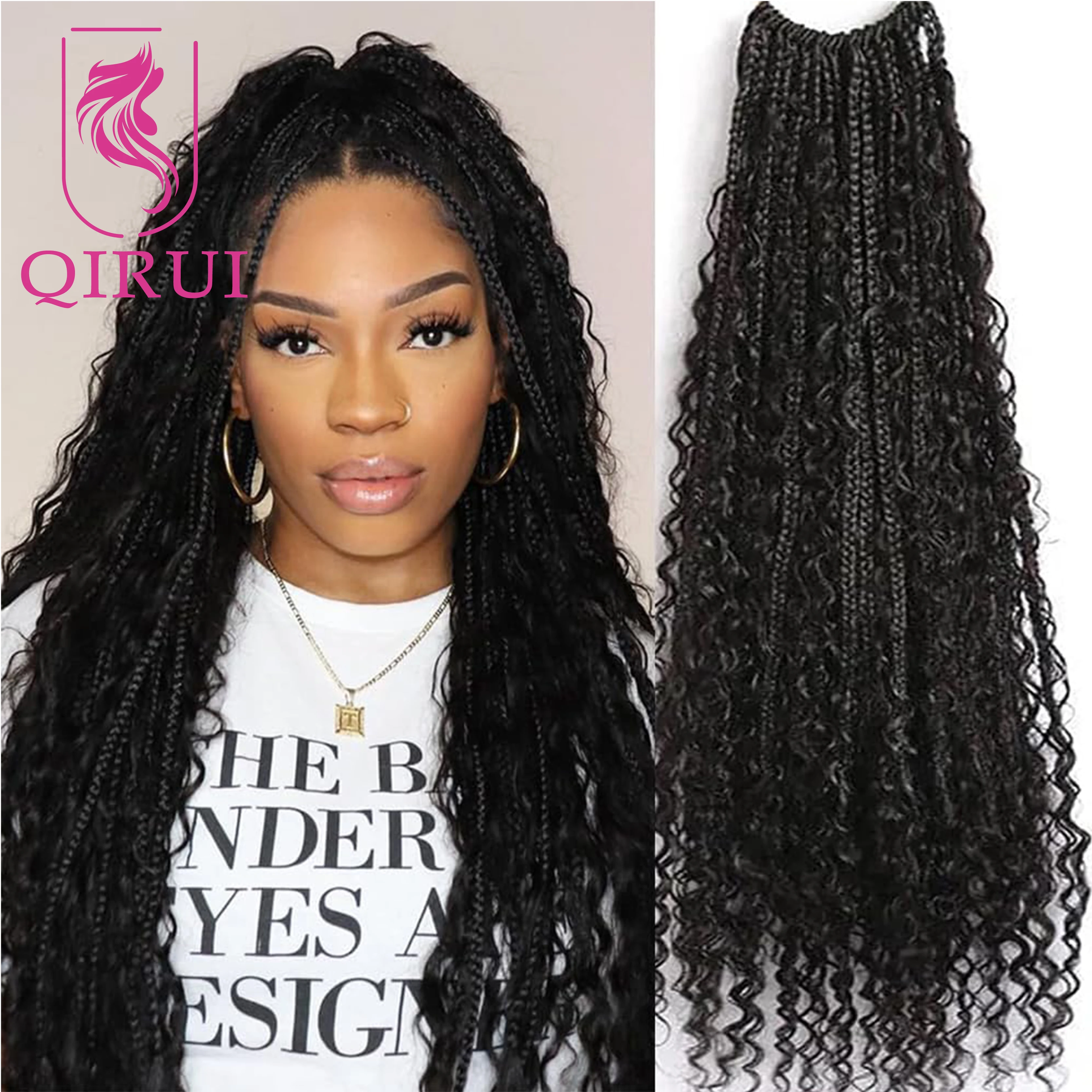 24-дюймовые косички Goddess Boho Crochet Box Braids с кудрявыми концами из натуральных человеческих волос, предварительно связанные, для женщин, натуральный черный цвет
24-дюймовые косички Goddess Boho Crochet Box Braids с кудрявыми концами из натуральных человеческих волос, предварительно связанные, для женщин, натуральный черный цвет
