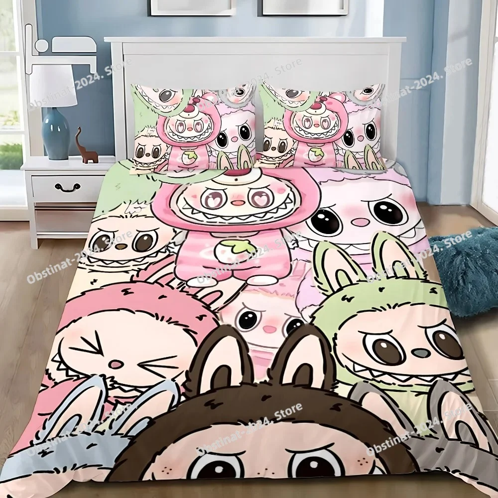 Cute Cartoon LABUBU Duvet Cover Pillowcase Bedding Set Adult Boy Girl Bedroom Decoration Children Gift Single Double Large Size
Cute Cartoon LABUBU Duvet Cover Pillowcase Bedding Set Adult Boy Girl Bedroom Decoration Children Gift Single Double Large Size