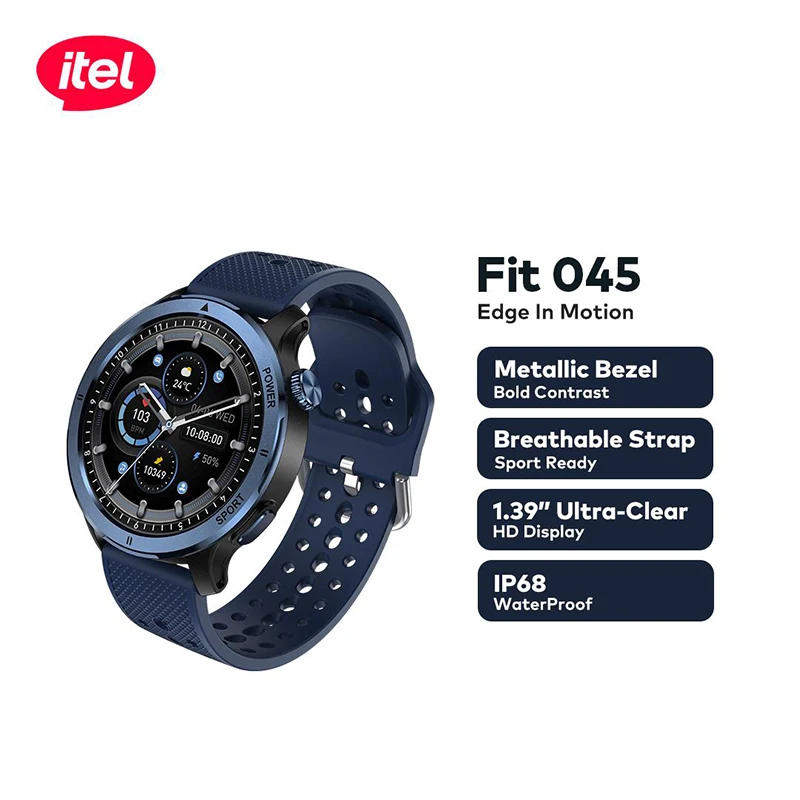 Itel Isw-O45 Long-Lasting Smartwatch Large Capacity Battery Magnetic Fast Charging Ip68 Waterproof Blue Unisex
Itel Isw-O45 Long-Lasting Smartwatch Large Capacity Battery Magnetic Fast Charging Ip68 Waterproof Blue Unisex