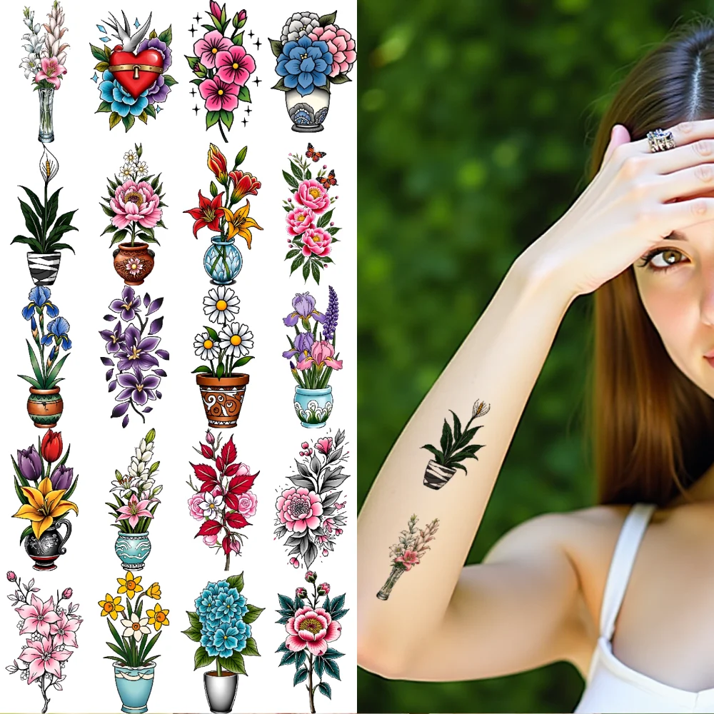 28pcs Temporary Tattoo Temporary Tattoo Stickers Orchids Roses Tulips For Adults Arms Shoulders
28pcs Temporary Tattoo Temporary Tattoo Stickers Orchids Roses Tulips For Adults Arms Shoulders
