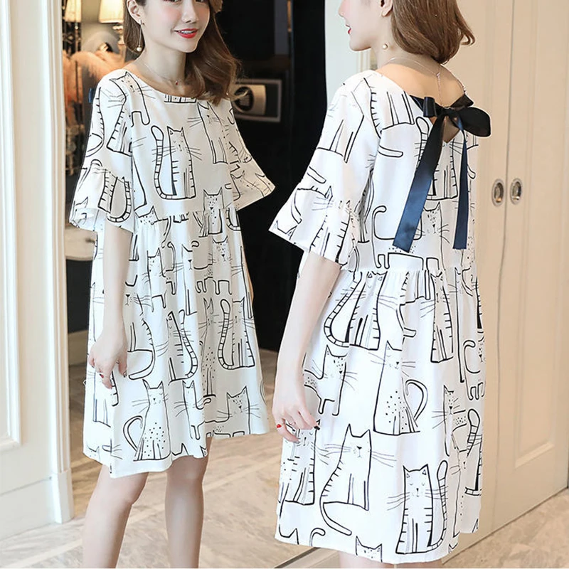 New Arrival Maternity Dress Spring Summer Trendy Pregnancy Dress Solid Short-Sleeve Loose Bow Dress For Pregnant Women
New Arrival Maternity Dress Spring Summer Trendy Pregnancy Dress Solid Short-Sleeve Loose Bow Dress For Pregnant Women
