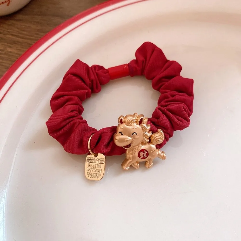 Alloy Zodiac Horse Hair Rope Red Cloth Rope Ponytail Holder New Year's Red Hair Rope Wrinkle Girl Headwear Red Hair Scrunchies
Alloy Zodiac Horse Hair Rope Red Cloth Rope Ponytail Holder New Year's Red Hair Rope Wrinkle Girl Headwear Red Hair Scrunchies