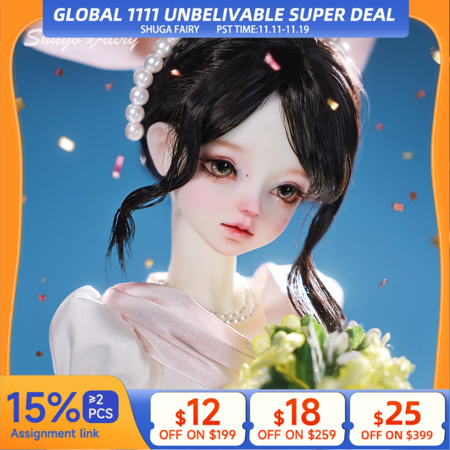 Lynn G 1/4 Bjd Doll Bariy Body Beauty Princess Champions Ball Joints Full Set Wig Dress Shoes Female Fashion Figure ShugaFairy
Lynn G 1/4 Bjd Doll Bariy Body Beauty Princess Champions Ball Joints Full Set Wig Dress Shoes Female Fashion Figure ShugaFairy