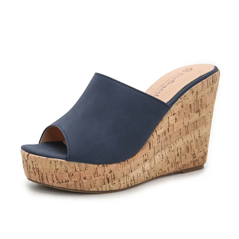 New Women Open Toe Wedge Sandals Cork Platform Mules Slip-on Casual Summer Shoes Multiple Colors Size 36-43
New Women Open Toe Wedge Sandals Cork Platform Mules Slip-on Casual Summer Shoes Multiple Colors Size 36-43