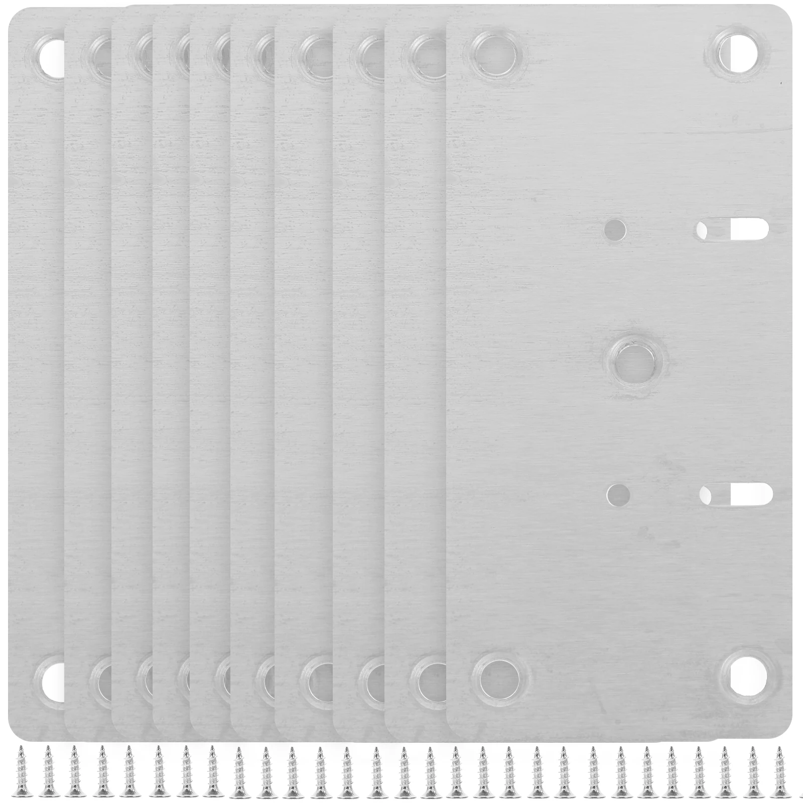 10 Pcs Cabinet Repair Board Drawers Cupboard Hinge Reinforcement Plate Door Stainless Steel Fix Kit Small
10 Pcs Cabinet Repair Board Drawers Cupboard Hinge Reinforcement Plate Door Stainless Steel Fix Kit Small