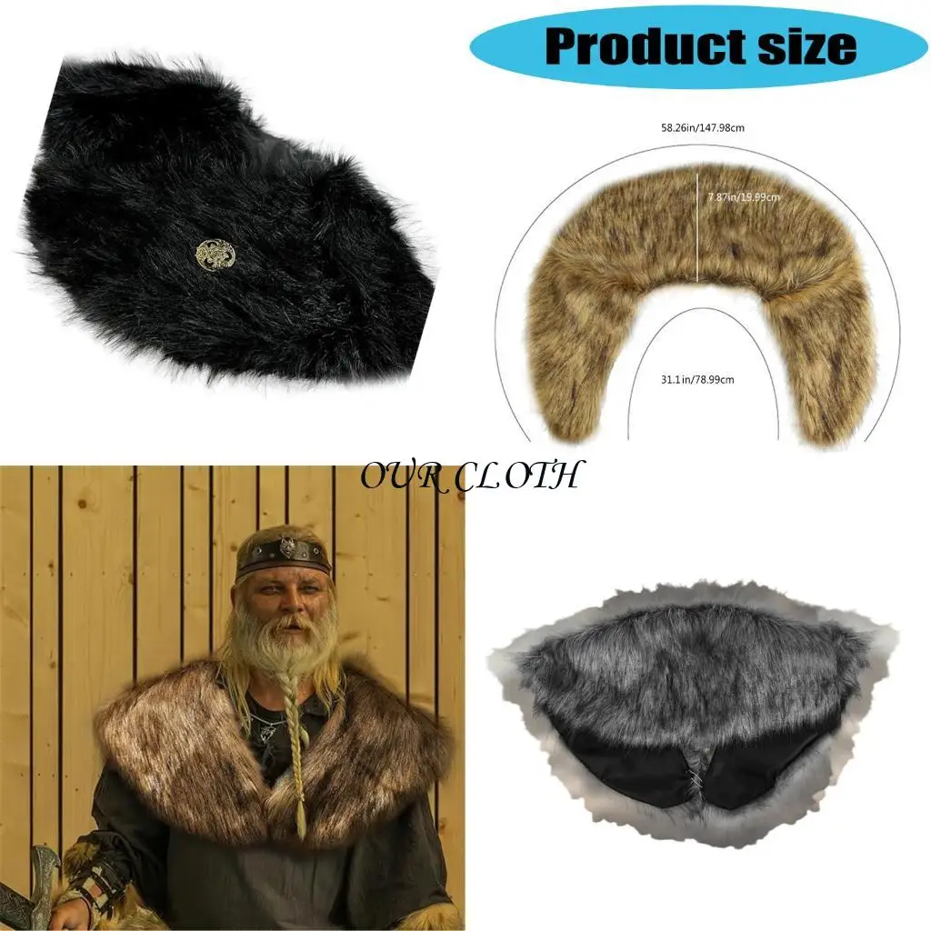 Викинги мех Шаль средневековой рыцарь -мантия плеч
Викинги мех Шаль средневековой рыцарь -мантия плеч