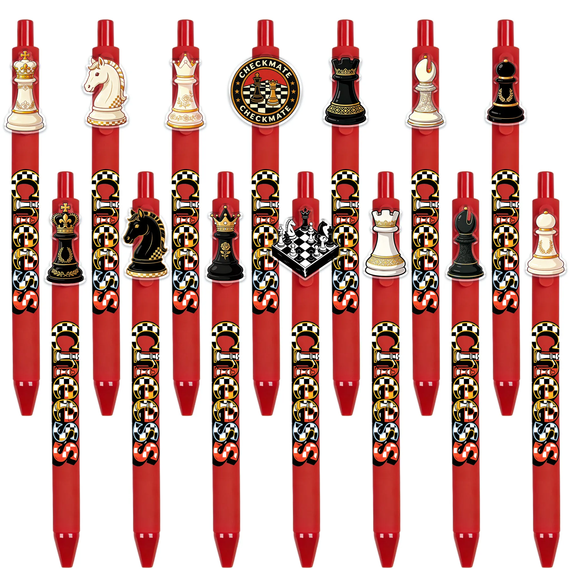 14pcs Chess Theme Press Ballpoint Pen Creative Game Chess Pen Writing Smooth Black Ink Student Writing Gift Pen
14pcs Chess Theme Press Ballpoint Pen Creative Game Chess Pen Writing Smooth Black Ink Student Writing Gift Pen