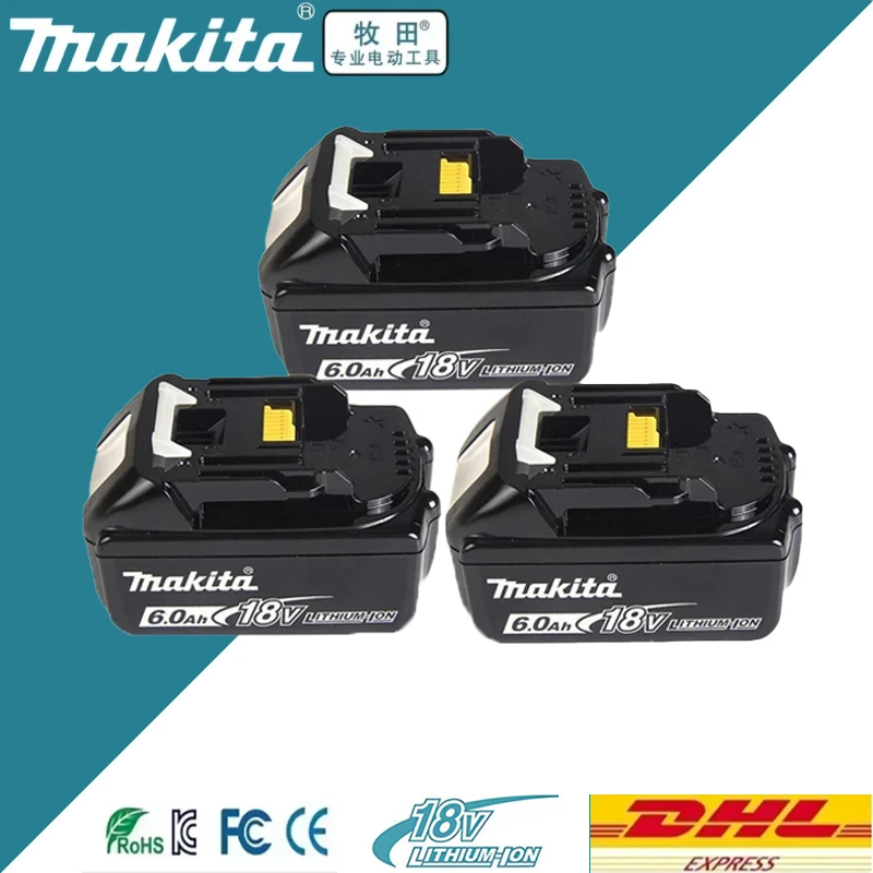 Original Makita 18V 2Ah/5Ah/6Ah/9Ah Battery, for Makita BL DTD DTW DAS DDF TD TW BCS BDA BDF DMP GA Power Tools Battery
Original Makita 18V 2Ah/5Ah/6Ah/9Ah Battery, for Makita BL DTD DTW DAS DDF TD TW BCS BDA BDF DMP GA Power Tools Battery